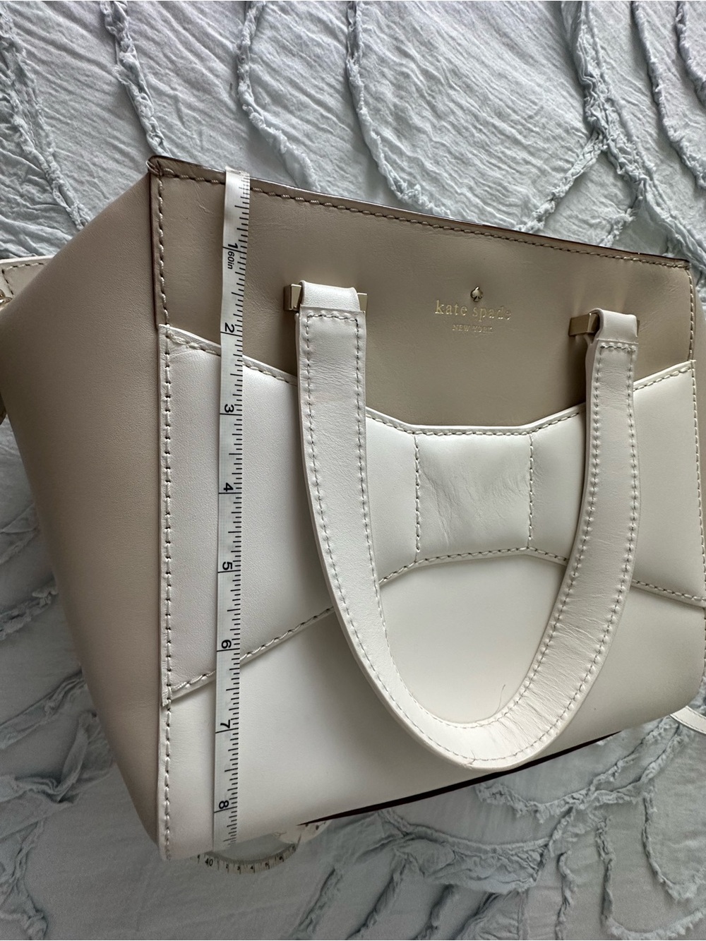 NWT Kate Spade Park Avenue cream handbag - Picture 11 of 14